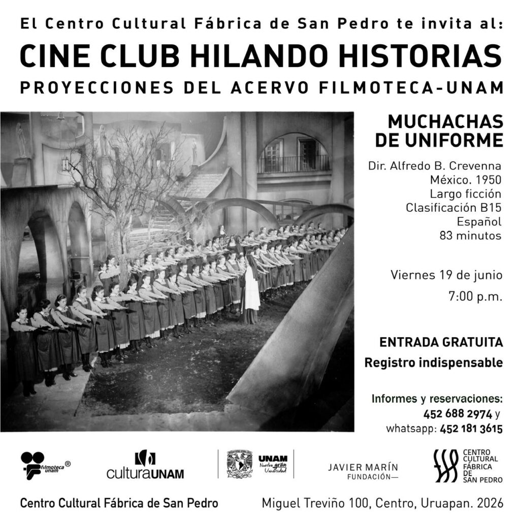 Proyección cinematográfica de Muchachas de uniforme. Cineclub